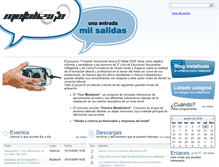 Tablet Screenshot of metalizate.femeval.es